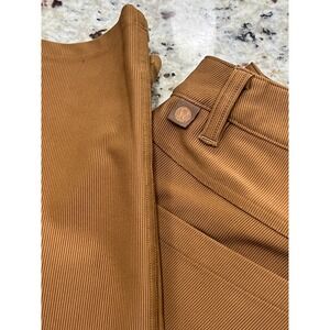 Lululemon Mens Ribbed Technical Trousers Copper Brown 5-Pocket Pants Articulated